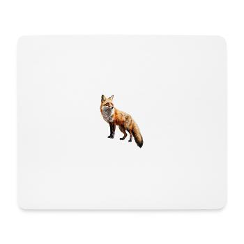 Roter Fuchs – Wildtier Alpen Design - Mousepad (Querformat) - Weiß - Vorne