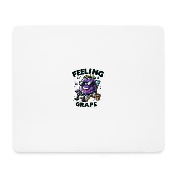 Feeling Grape - Mousepad (Querformat) - Weiß - Vorne