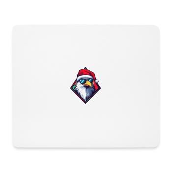 Eagle Christmas Cool - Mouse Pad (horizontal) - white - Front