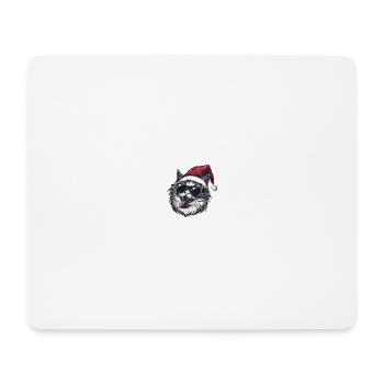 Cat Christmas Funny - Mouse Pad (horizontal) - white - Front