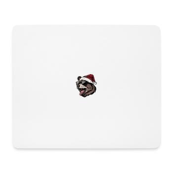Bär Weihnachten Lustig - Mousepad (Querformat) - Weiß - Vorne