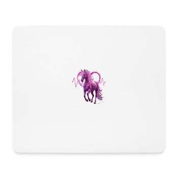 HerzschlagPferd - Mousepad (Querformat) - Weiß - Vorne