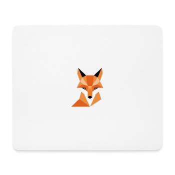 Geometric fox digital print - Mouse Pad (horizontal) - white - Front