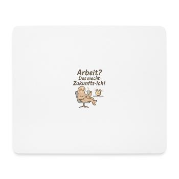Future-oriented workhorse motif - Mouse Pad (horizontal) - white - Front
