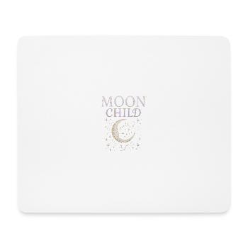 Moon Child – Mystic Spiritual Shirt with Mon - Mouse Pad (horizontal) - white - Front