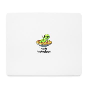 Hightech – Alien-Entspannung und skurriler Humor - Mousepad (Querformat) - Weiß - Vorne