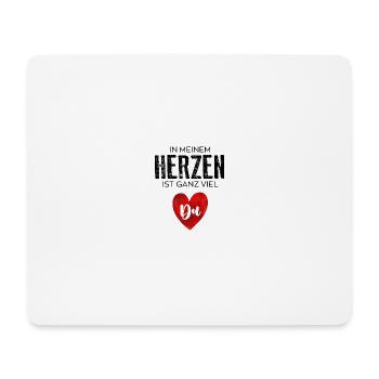 There's a lot of you in my heart - Mouse Pad (horizontal) - white - Front