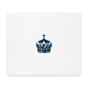 blaue Krone - Mousepad (Querformat) - Weiß - Vorne