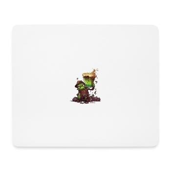 lustiges gruseliges bier monster - Mousepad (Querformat) - Weiß - Vorne