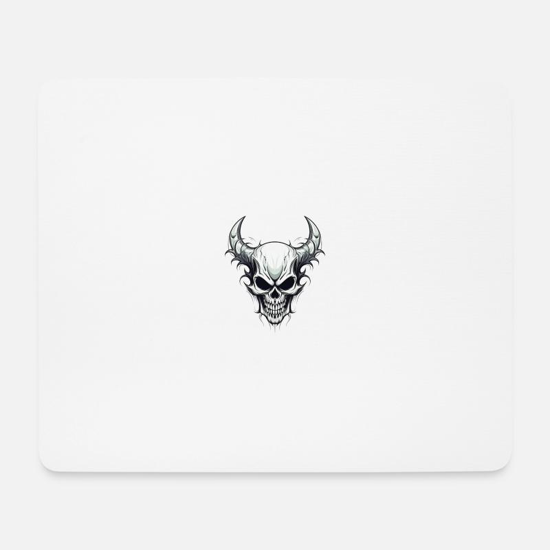 Skull - Mouse Pad (horizontal) - white
