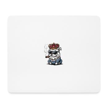 Cooler Hund - Mousepad (Querformat) - Weiß - Vorne