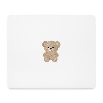Fluffy Bear T-shirt – Kawaii and Cozy Style - Mouse Pad (horizontal) - white - Front