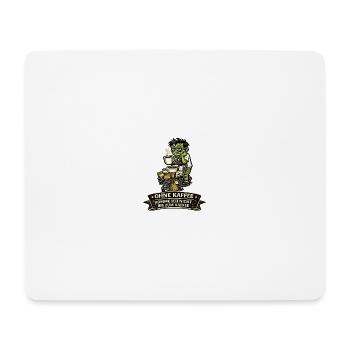 Kaffeezombie: Ohne Kaffee Bis Zum Kaffee - Mousepad (Querformat) - Weiß - Vorne