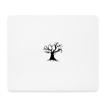 Baum ohne Blätter - Mousepad (Querformat) - Weiß - Vorne