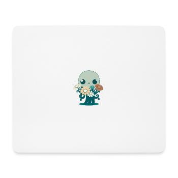 Tentacules affectueux 1 - Tapis de souris (format paysage) - blanc - Devant