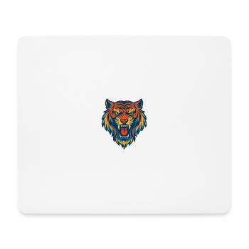 Roar of Power – Urban Tiger Art - Mousepad (Querformat) - Weiß - Vorne