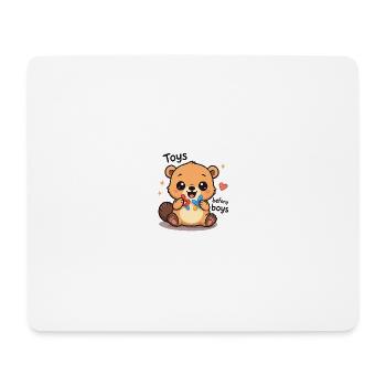 Toys Before Boys Raunchy Women's Embarrassing - Mouse Pad (horizontal) - white - Front