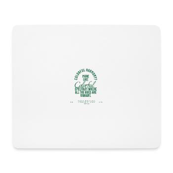Une harmonie colorée pour des ondes positives - Tapis de souris (format paysage) - blanc - Devant