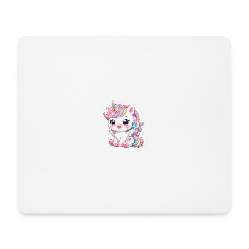 Einhorn - Mousepad (Querformat) - Weiß - Vorne