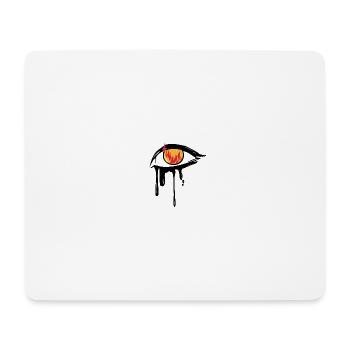 Burning eye - Mouse Pad (horizontal) - white - Front