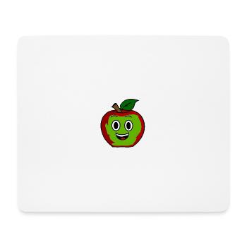 Funny Apple - Mouse Pad (horizontal) - white - Front