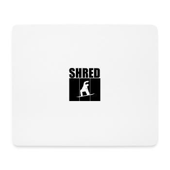 Snowboarder Sports d’hiver Neige - Tapis de souris (format paysage) - blanc - Devant