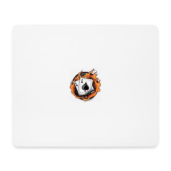 Karten Poker Spielen - Mousepad (Querformat) - Weiß - Vorne