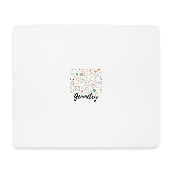 Geometry T-shirt - Mouse Pad (horizontal) - white - Front
