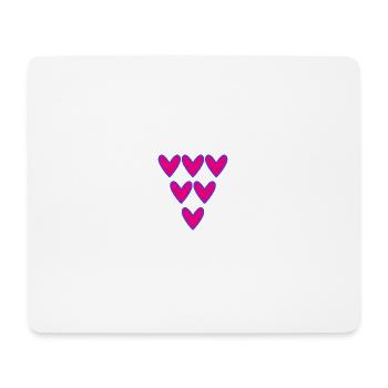 HEART. HEARTS. VALENTINE'S DAY. LOVE. LOVE. COUPLE. - Mouse Pad (horizontal) - white - Front