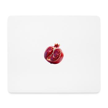 Pomegranate – Juicy elegance - Mouse Pad (horizontal) - white - Front