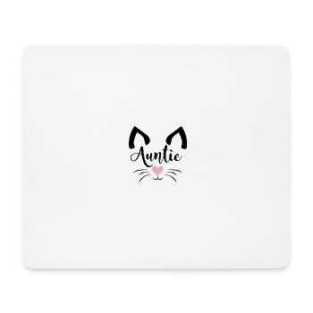 Cute Cat Auntie - Mouse Pad (horizontal) - white - Front