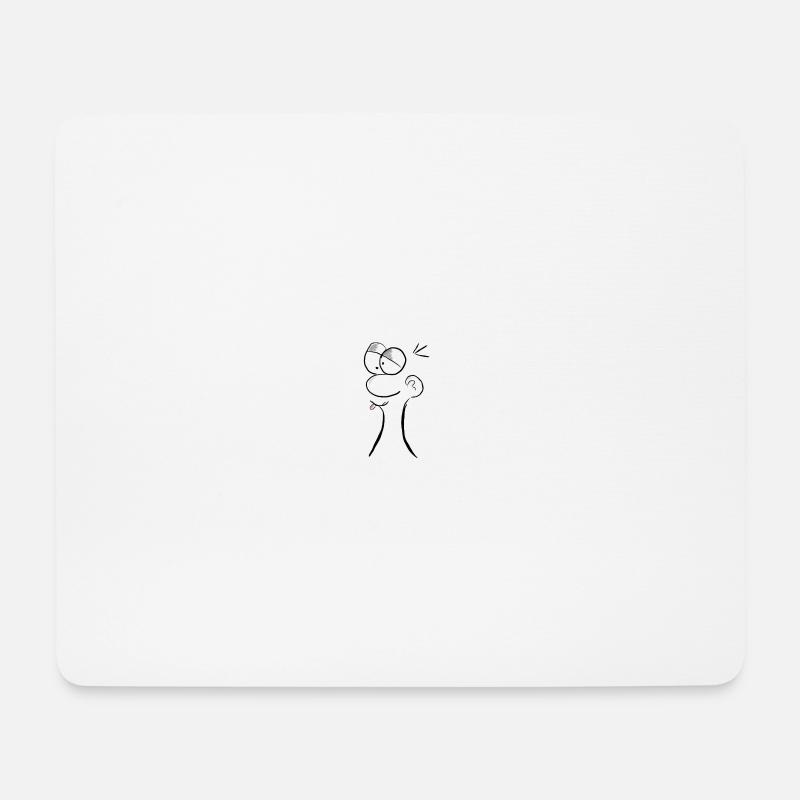Lustiger Comic - Mousepad (Querformat) - Weiß