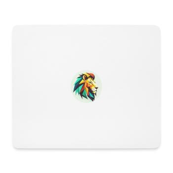 Löwenkopf - Mousepad (Querformat) - Weiß - Vorne