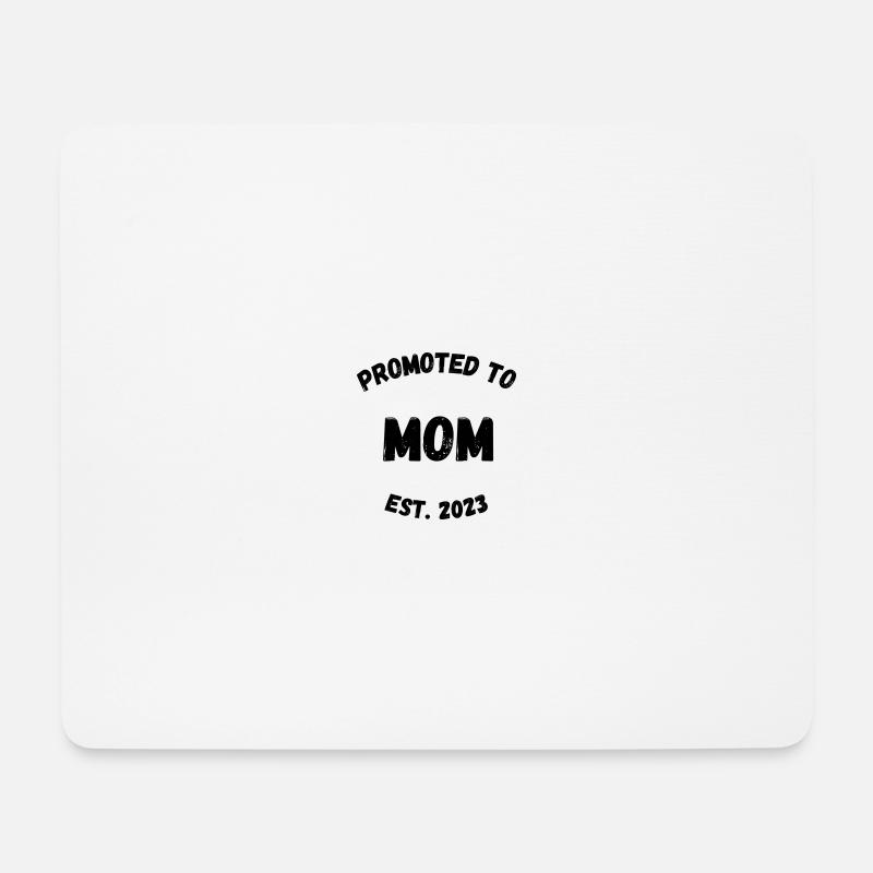 Zur Mama befördert - Mousepad (Querformat) - Weiß