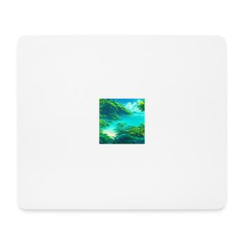 A lush tropical planet - Mousepad (Querformat) - Weiß - Vorne