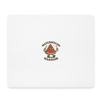 Wassermelonen-Krieger - Mousepad (Querformat) - Weiß - Vorne