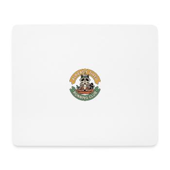 Raccoon Running Club - Mousepad (Querformat) - Weiß - Vorne