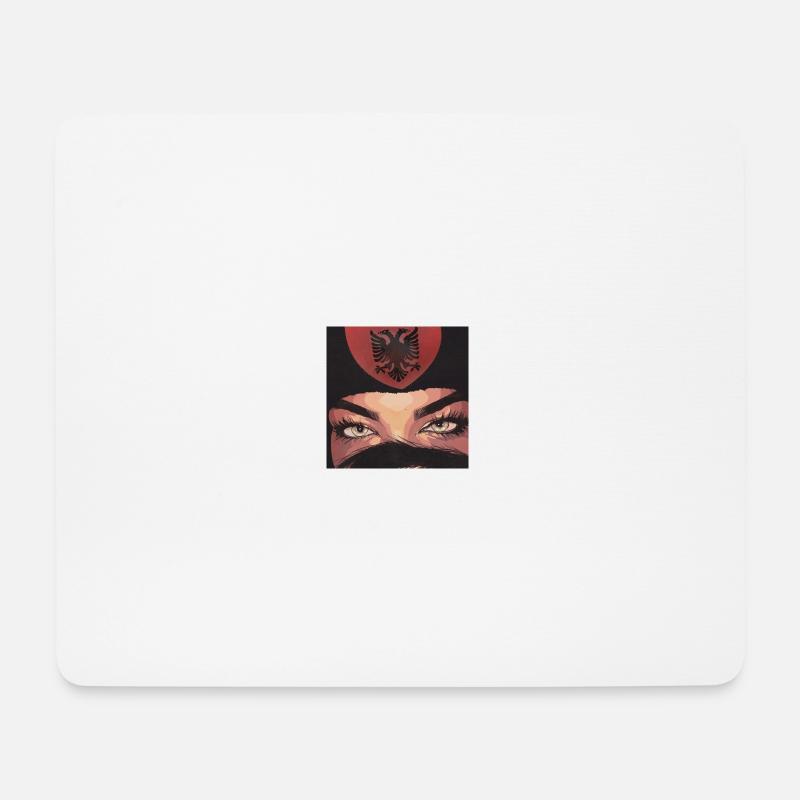 Albanien - Mousepad (Querformat) - Weiß