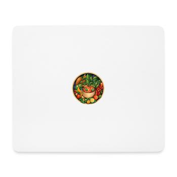 Bol d’essence verte - Tapis de souris (format paysage) - blanc - Devant