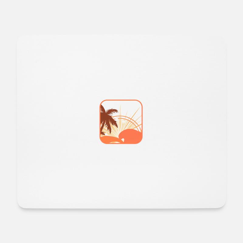 Tropische Landschaft - Mousepad (Querformat) - Weiß
