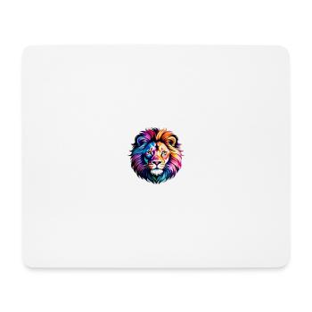 lion colorful - Mousepad (Querformat) - Weiß - Vorne