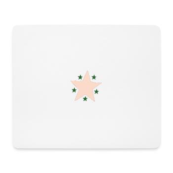 Star Pink Green - Mouse Pad (horizontal) - white - Front