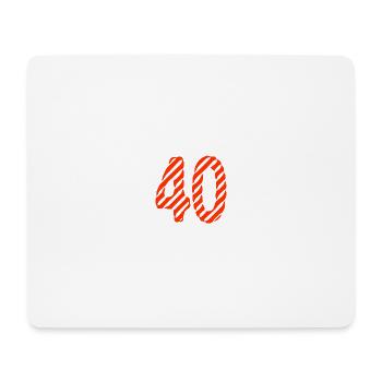 JAHRESTAG. ALLES GUTE ZUM GEBURTSTAG. ALLES GUTE ZUM GEBURTSTAG. - Mousepad (Querformat) - Weiß - Vorne