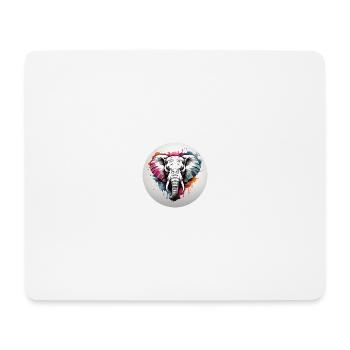 Fashion & more "Elefant" 🐘 - Mousepad (Querformat) - Weiß - Vorne
