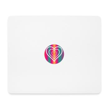 HEART. HAPPY BIRTHDAY - Mouse Pad (horizontal) - white - Front