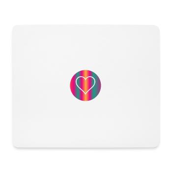 HERZ. VIELEN DANK. GELIEBTE. MEISTER. DANKE HERRIN. - Mousepad (Querformat) - Weiß - Vorne