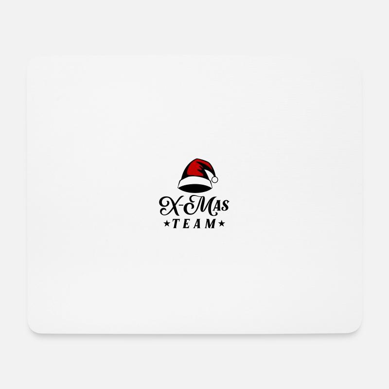 X-Mas Team Weihnachten - Mousepad (Querformat) - Weiß