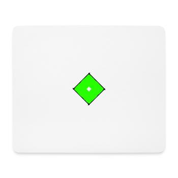 Green square - Mouse Pad (horizontal) - white - Front