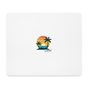 Retro Sunset Escape - Mouse Pad (horizontal) - white - Front