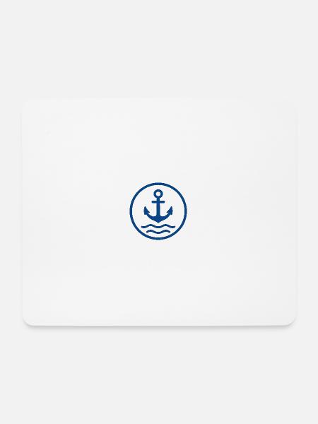 Anchor Nautical Design - Mouse Pad (horizontal) - white